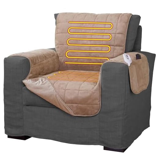 Electric Quilted Armchair Heater and Protector