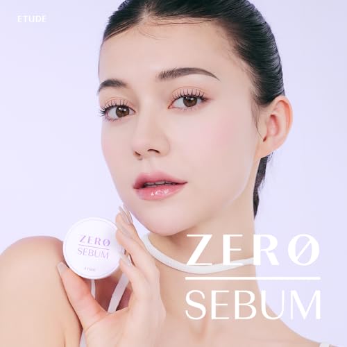 Image of ETUDE Zero Sebum Loose Powder Purple, Lavender Tone Correcting Finely Milled Powder for Yellow Undertones, Lightweight Shine Control, Soft Matte Blur, 4g