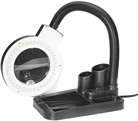 40 LED Lighting Magnifying Glass Desk Lamp with 5X & 10X Magnifier