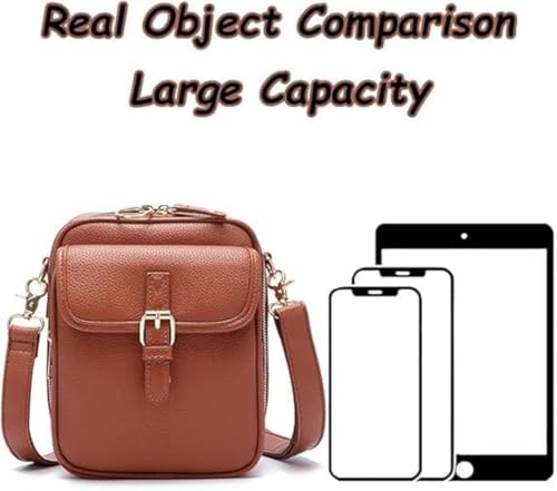 Sculptiure Crossbody Leather Bag, Collaboraten1 Crossbody Leather Bag, Anti Theft Shoulder Bags Built In Wallet4