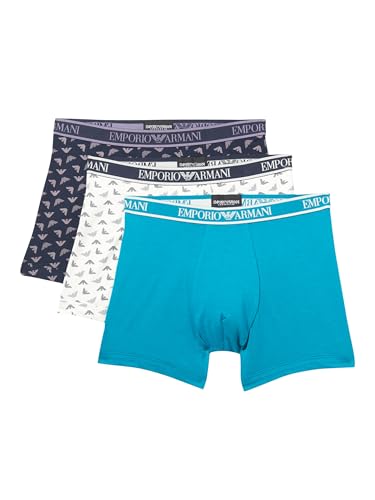 Emporio Armani Men's 3 Pack Core Logo Band Boxer Brief Eagle Print