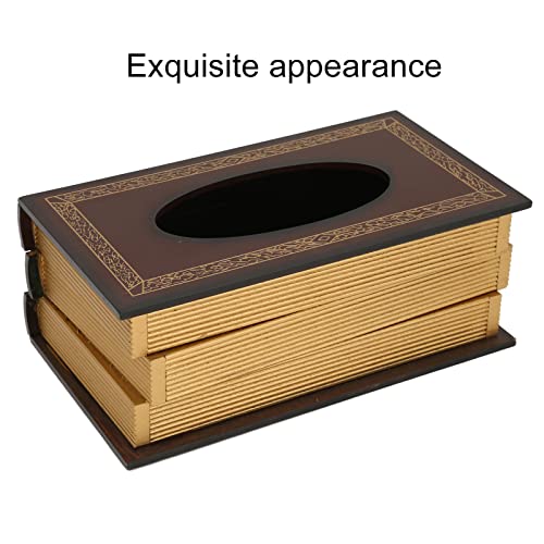 Almacenamiento de servilletas vintage de madera para salones de belleza y hogar 3