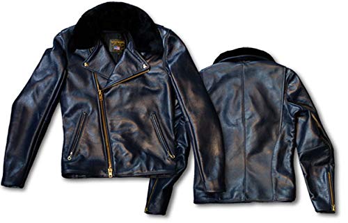 Chaqueta Biker»Vanson Leathers» Modelo California Highway Patrol Negro de piel auténtica Talla 50 EU