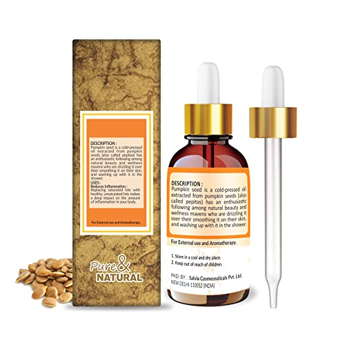 Image of Crysalis Pumpkin Seed (Cucurbita) Oil |100% Pure & Natural Undiluted Essential Oil Organic Standard| Boost Hair Care For Eyelashes, Eyebrows & Hair. |Aromatherapy Oil| 100Ml With Dropper