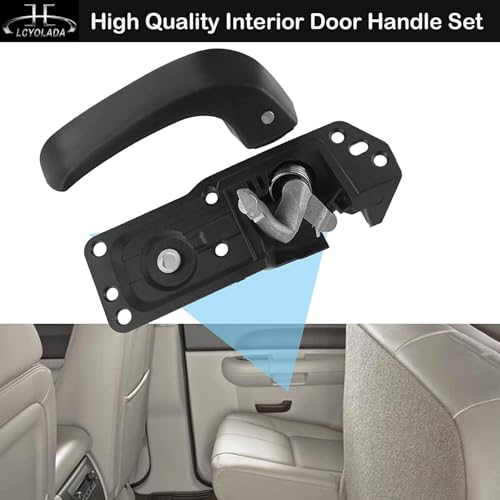 Lcyolada Interior Inside Front Right Passenger Door Handle Compatible with 2007-2014 Chevy Silverado Avalanche Suburban Tahoe Escalade Sierra Models, Replace OE# 80375,20833602 by Lcyolada - Image 2