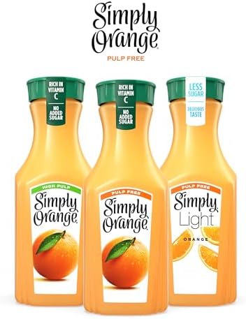 Simply Orange Pulp Free Orange Juice Bottle, 46 fl oz — view 6