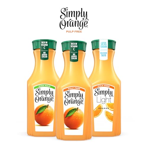 Simply Orange Pulp Free Orange Juice Bottle, 46 fl oz