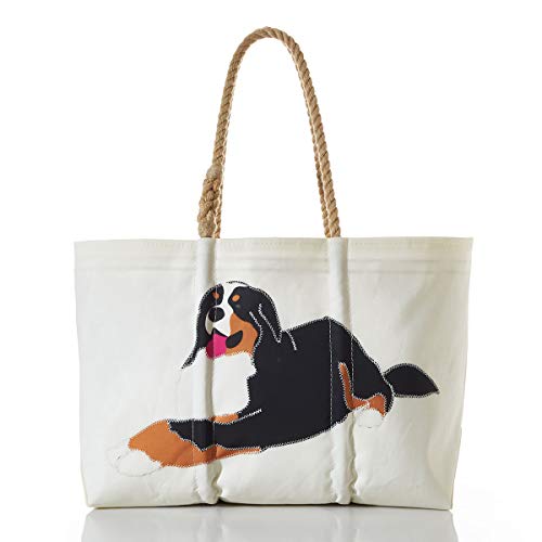 Sea Bags Recycled Sail Cloth Bernese Mountain Dog Tote