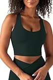 YITTY Active Sports Bra Tank, Tank Top for Women with Built-in Bra, Racerback, Removable Cups, Low-Impact Support for Yoga and Gym Everpine L