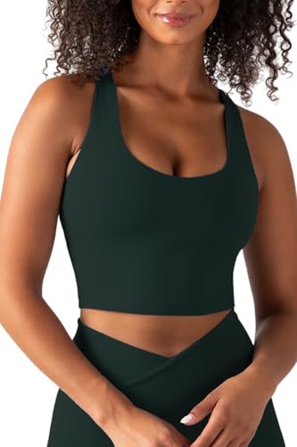 Image of YITTY Active Sports Bra Tank, Tank Top for Women with Built-in Bra, Racerback, Removable Cups, Low-Impact Yoga and Gym