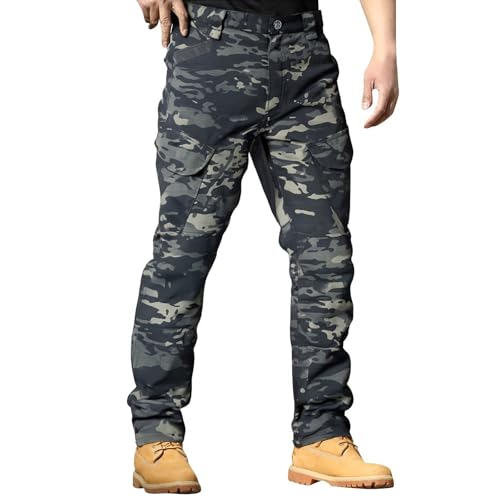 Générique Pantalon Tactique Homme Cargo Treillis Militaire Randonnée Chasse en Plein Air Cargo Tactique Combat Stretch Extensible Séchage Rapide Cargo Vert...