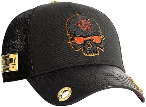 Red Monkey Designs Hell Raiser Black Limited Edition Unisex Trucker Snapback Hat Cap RM1438