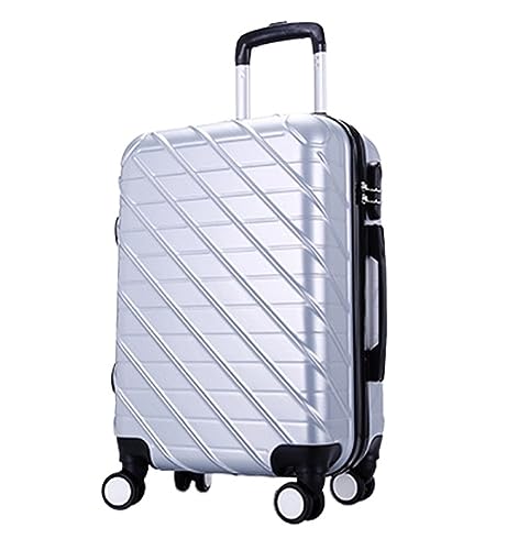 Carry-on Suitcase Luggage Carry On Luggage with Spinner Wheels Luggage Travel Suitcase Hardshell Lightweight Carry-on Suitcases Carry On Luggages,Sliver-24inch (Sliver 24inch)