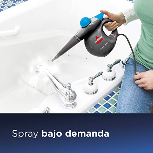 BISSELL-Steam-Shot-Vaporeta-de-Mano-1050-W-036-litros-83-Decibelios-1810-Steel-TitanioAzul