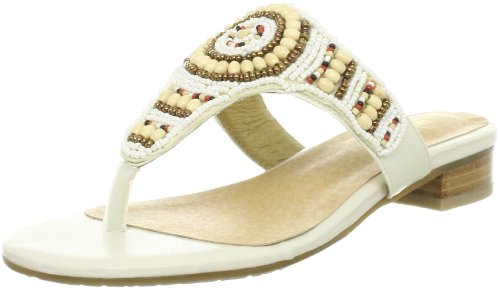 [モードカオリ] エスニックビーズウェッジサンダル 17116