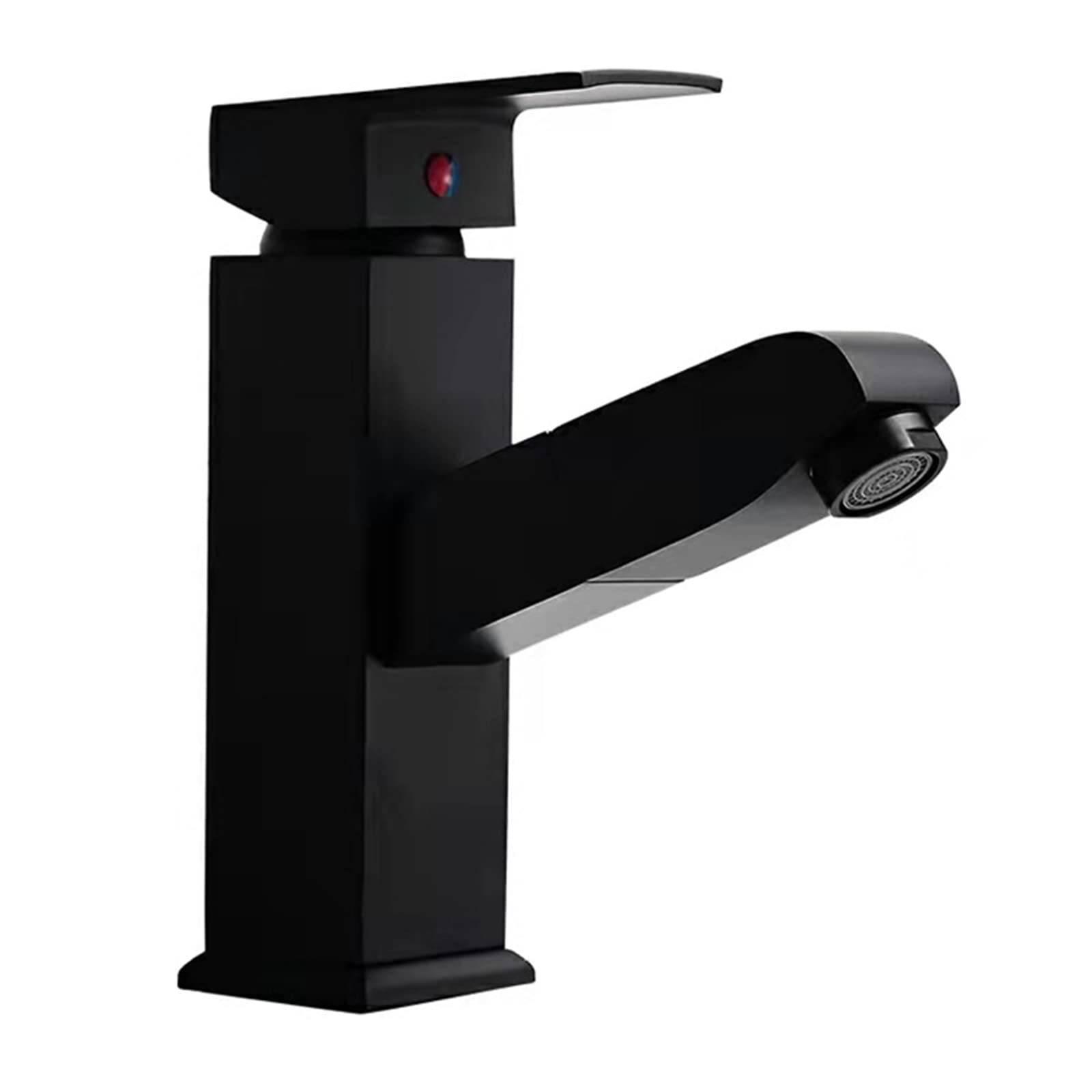 Mitigeur de lavabo extractible avec pulvérisateur monomode en cuivre