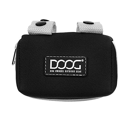 Image of DOOG Walkie Pouch Neoprene Walkie Pouch w /Tidy Bags - Black, 4.73 inch x 1.58 inch, (WPD01-N)