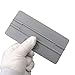 FOSHIO 6 Inch Squeegee for Vinyl 4 Round Corners Universal Card, Window Tint Film Installing Hard Silver PP Car Vinyl Wrap Scraper Tool