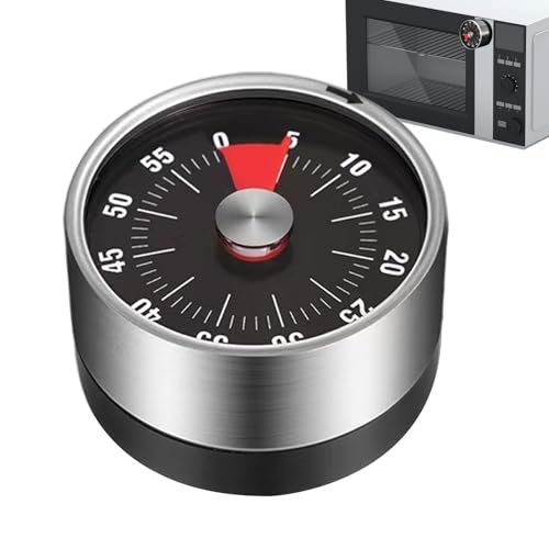Temporizador De Cocina - Reloj De Cocina con Temporizador Mecánico | 72 dB Sonido Fuerte, Portátil, Magnético Y Programable para Encimera, Horno, Estufa Y Repostería