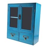 Hecho de madera, este gabinete multifuncional es resistente y durante mucho tiempo le ayudará a organizarse, gabinete de almacenamiento con puertas, gabinetes