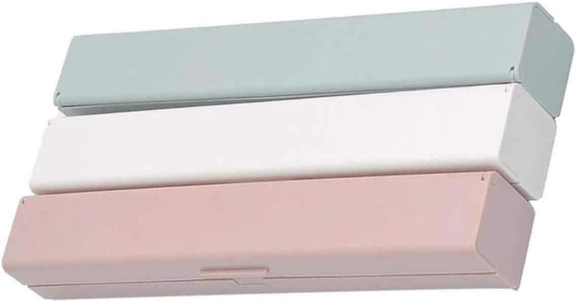 3 Pcs Wrap Storage Container with Stainless Steel Cutter, PP