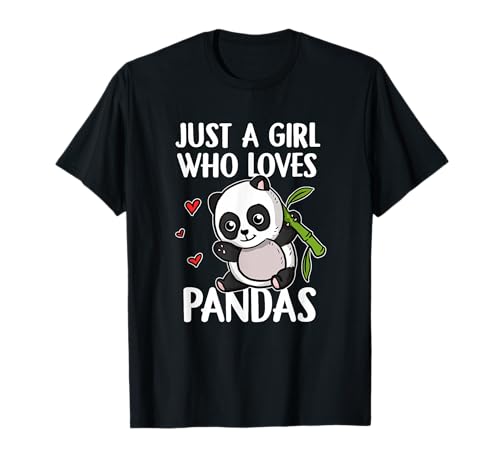 Just A Girl Who Loves Pandas Lustiges Pandabär Panda Kostüm T-Shirt