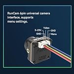 FPV caméra RunCam C'est pas vrai. 3- Caméra Micro Drone 1200TVL FOV150° Angle large 5.3g pour RC FPV Drone Car Plane Racing