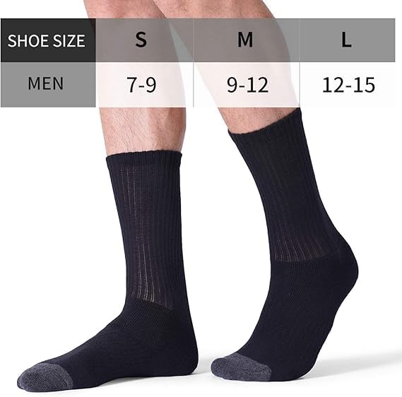 Image of Men's Low Cut Ankle Socks Pack | Bamboo Cushioned Sports Socks for Gym, Running, Walking