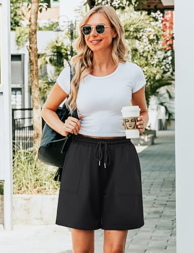 Marvmys Womens Running Shorts Casual Lounge Bottoms Gym Shorts Ladies Soft Cycling Short High Waist Athletic Sweat Jogging Sport Workout Hiking Fashion with Big Pockets - Image 5