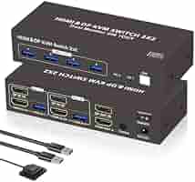デュアルモニター USB3.0 KVM 切替器 2入力2出力 楽天市場】【楽天一位】DP KVM 切替器 2入力2出力PC2台対応 USB