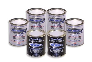 6 Quart Combo Rust Bullet - Rust Protection Automotive Rust Inhibitor - 4 Quarts Rust Bullet Automotive and 2 Quarts BlackShell