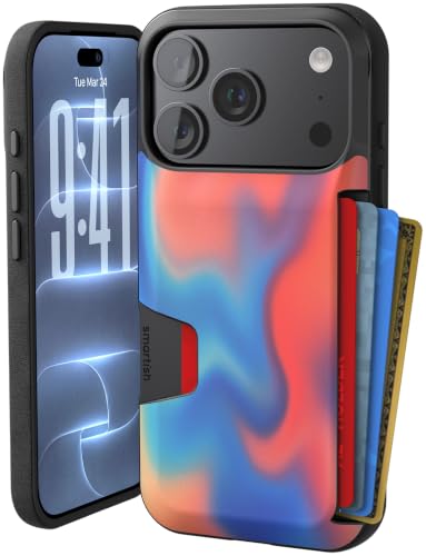 Smartish iPhone 18 Pro/17 Pro Wallet Case, Wallet Slayer Vol 1, Liquid Sky