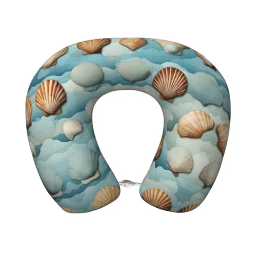Almohada cuello en U de espuma viscoelástica negra