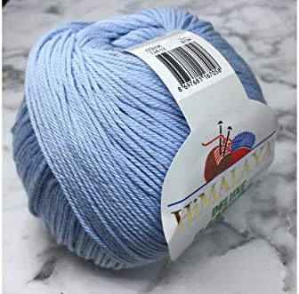 Himalaya Deluxe Bamboo, 5 Skein 500 Gram 1367 Yard,Himalaya Yarn, Baby Yarn,Baby Blanket Yarn, Amİgurumi Yarn, Velvet Yarn, Knitting Yarn,Deluxe Bamboo Yarn (124-21)