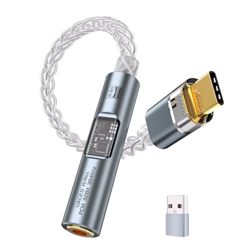 USB C DAC Dongle with Dual Chip CX31993 MAX97220, USB-C