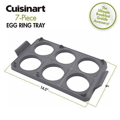 Kit Cuisinart CGR-600 antiadherente de 7 piezas con bandeja organizadora para alimentos 7