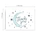 Canopy Street Starry Delight Thank You Cards / 24 Baby Shower Thank You Cards / 6 Night Sky Appreciation Greeting Card Designs / 3 1/2