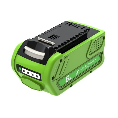 POWTREE Batería de repuesto para GreenWorks (40 V, 6000 mAh, compatible con herramientas eléctricas con batería 29462, 29472, 29252, 25312, 25322, 20202, 20642, 21242, 22272, 27062)