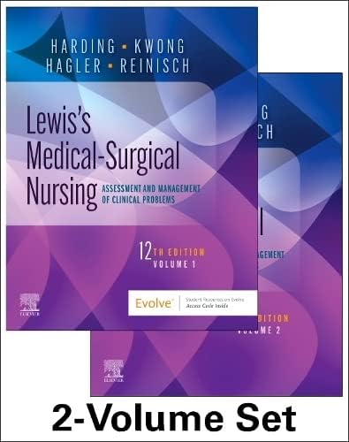 LEWISS MEDICAL SURGICAL NURSING WITH ACCESS CODE 2 VOL SET 12ED (PB 2022)