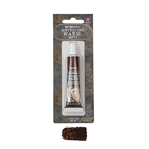 Finnabair Art Alchemy Antiquing Wax .68 Fluid Ounce-Sepia
