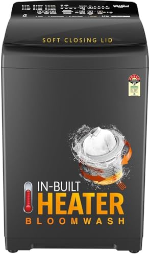 Whirlpool 9 Kg 5 Star MAGIC CLEAN BW PRO Heater Fully Automatic Top Load Washing Machine (MAGIC CLEAN PRO BW H 9 KG Mn GREY 10YMW with In-Built...