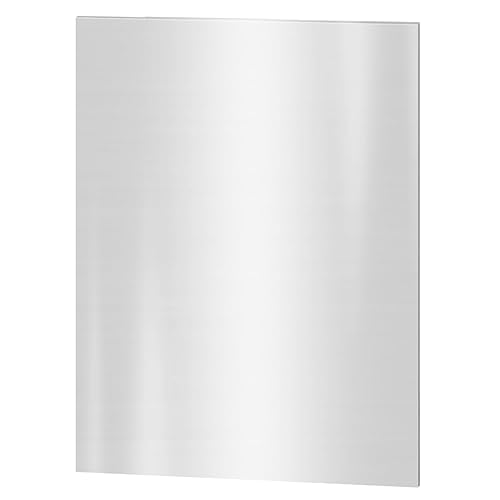 Miniatura 12 de PGCOKO Paquete de 4 hojas de acero inoxidable 304, placas de acero inoxidable de 8 x 8 x 1/32 pulgadas (0.031 pulgadas), placas de acero inoxidable