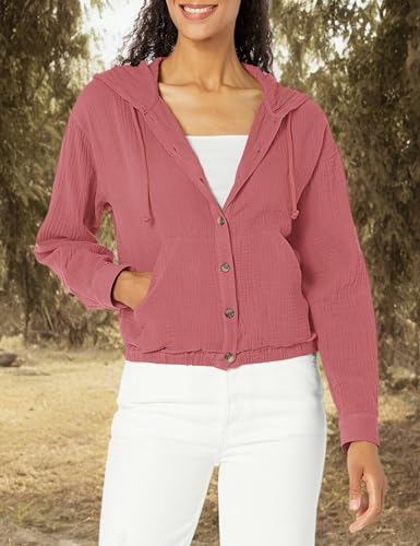 UNIONBAY Women's Renata Double Face Gauze Hooded Jacket3