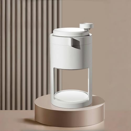 Bxzzuis アイスクラッシャー 、かき氷機 手動 、 ポータブル ステンレス鋼刃 、滑り止めハンドル 、製氷カップ付き 操作簡単 、収納便利 、使いやすい 氷/ワイン/アイスクリームに対応 、家庭用 飲食店 調理器具 (かき氷機(製氷皿、ガラス製スムー