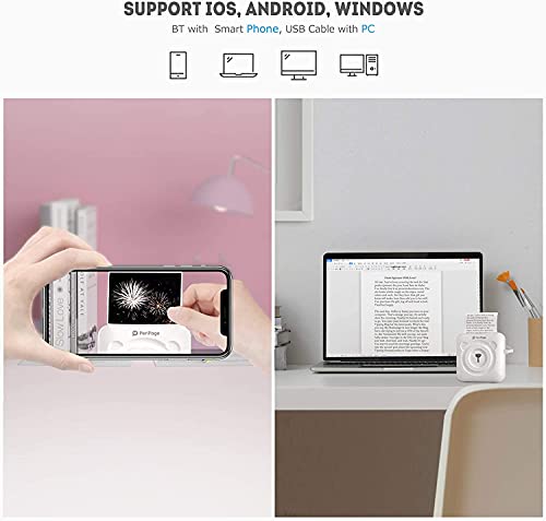 Mini impressora portátil de fotos para telefone impressora térmica de bolso para smartphone impresso