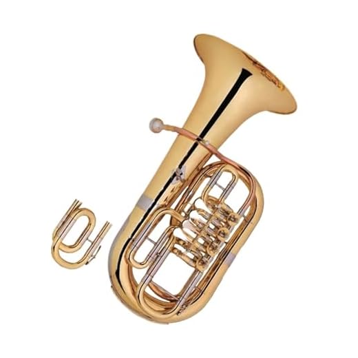 Bombardino Bombardino Giratorio De Cuatro Válvulas En Do Si Bemol Lacado En Oro