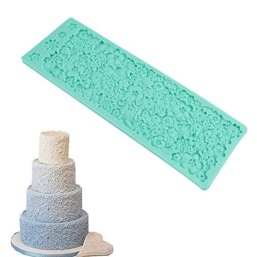 Moule à dentelle en silicone rose pour gâteaux de mariage - 4