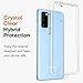 Rayboen for Samsung Galaxy S20 Case with 2X Soft Screen Protector, Anti-Scratch Transparent Hard PC Back Crystal Clear Flexible Shockproof Protection Phone Cover for Galaxy S20 5G