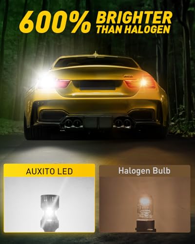 Image of AUXITO 7443 7440 LED Bulb Reverse light with Built In Resistor Canbus Ready 7441 7444 W21W LED White Bulb for Backup Parking Daytime Running Turn Signal Lights, Pack of 2