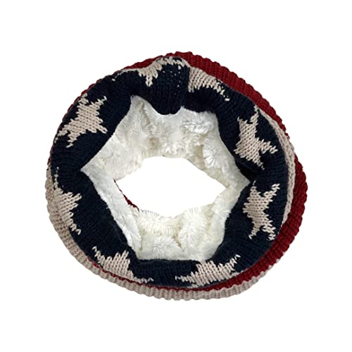 Modena American Flag Infinity Loop Winter Warm Scarf2